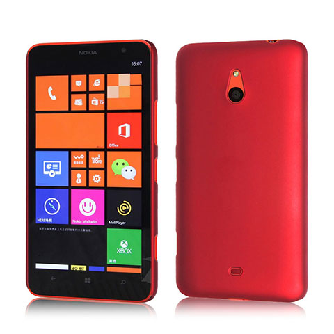 Hülle Kunststoff Schutzhülle Matt für Nokia Lumia 1320 Rot