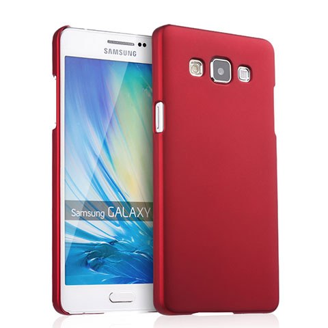 Hülle Kunststoff Schutzhülle Matt für Samsung Galaxy A5 Duos SM-500F Rot