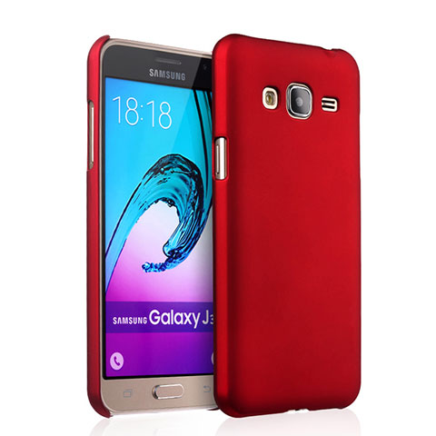 Hülle Kunststoff Schutzhülle Matt für Samsung Galaxy J3 (2016) J320F J3109 Rot