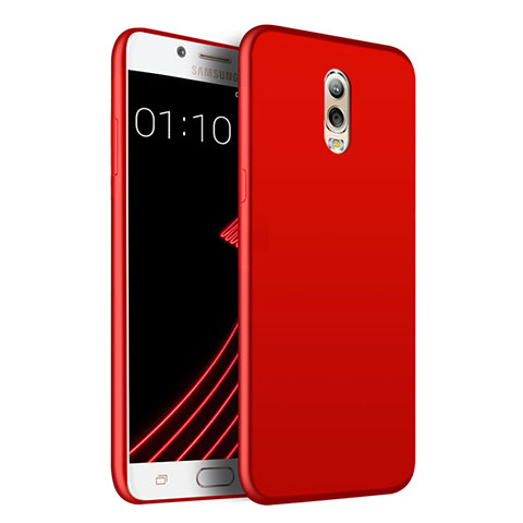 Hülle Kunststoff Schutzhülle Matt für Samsung Galaxy J7 Plus Rot