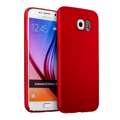 Hülle Kunststoff Schutzhülle Matt für Samsung Galaxy S6 Duos SM-G920F G9200 Rot