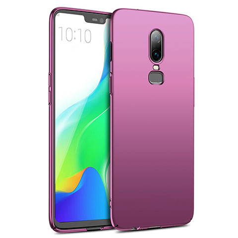 Hülle Kunststoff Schutzhülle Matt M02 für OnePlus 6 Violett