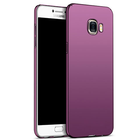 Hülle Kunststoff Schutzhülle Matt M05 für Samsung Galaxy C7 SM-C7000 Violett