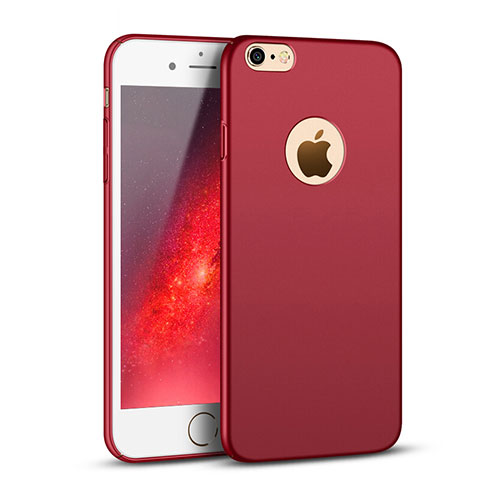 Hülle Kunststoff Schutzhülle Matt P01 für Apple iPhone 6 Rot