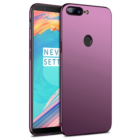 Hülle Kunststoff Schutzhülle Matt R02 für OnePlus 5T A5010 Violett