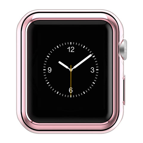 Hülle Luxus Aluminium Metall Rahmen A01 für Apple iWatch 2 42mm Rosa