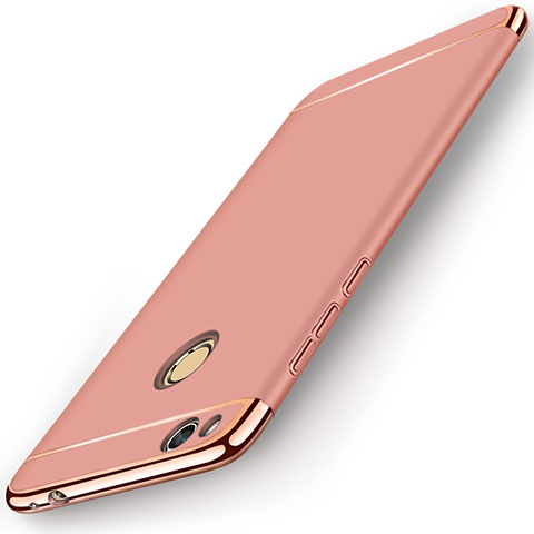 Hülle Luxus Metall Rahmen und Kunststoff für Huawei Honor 8 Lite Rosegold