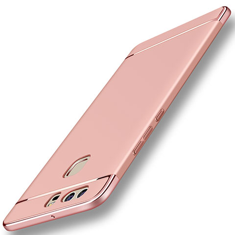 Hülle Luxus Metall Rahmen und Kunststoff für Huawei P9 Rosegold