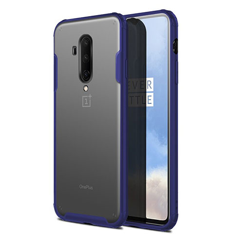 Hülle Ultra Dünn Schutzhülle Tasche Durchsichtig Transparent Matt für OnePlus 7T Pro 5G Blau