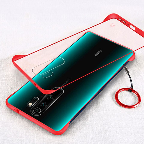 Hülle Ultra Dünn Schutzhülle Tasche Durchsichtig Transparent Matt für Xiaomi Redmi Note 8 Pro Rot