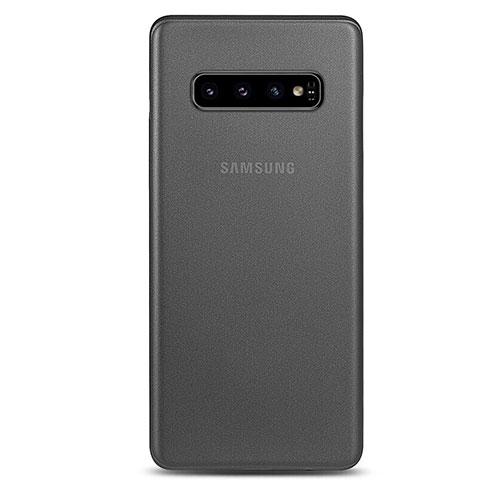 Hülle Ultra Dünn Schutzhülle Tasche Durchsichtig Transparent Matt P01 für Samsung Galaxy S10 5G Grau