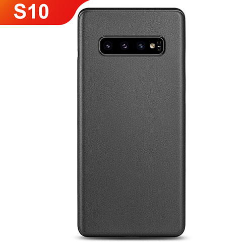 Hülle Ultra Dünn Schutzhülle Tasche Durchsichtig Transparent Matt P01 für Samsung Galaxy S10 5G Schwarz