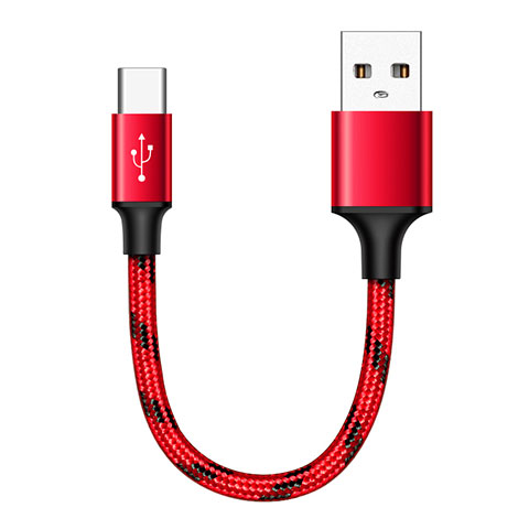 Kabel Type-C Android Universal 25cm S04 für Apple iPad Pro 11 (2022) Rot