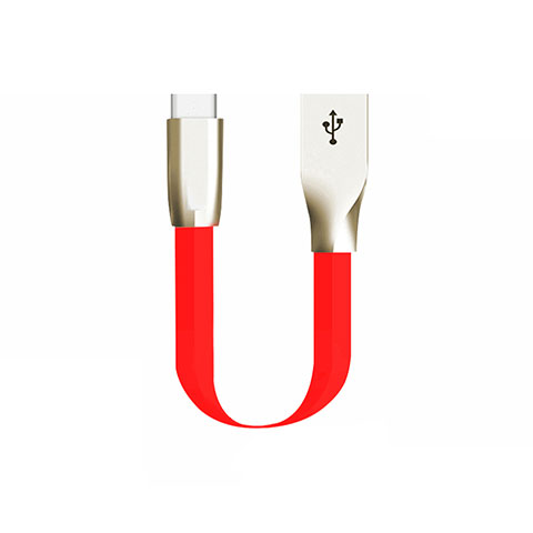 Kabel Type-C Android Universal 30cm S06 für Apple iPad Air 5 10.9 (2022) Rot