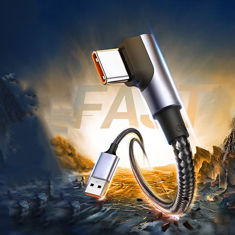 Kabel Type-C Android Universal 60W H01 für Apple iPad Pro 12.9 (2022) Schwarz