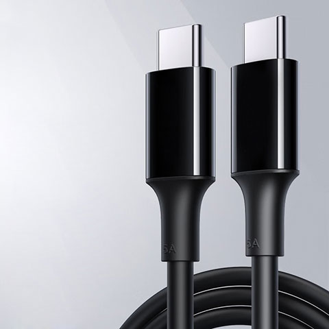 Kabel Type-C USB-C auf Type-C USB-C 100W H04 für Apple iPad Pro 11 (2022) Schwarz