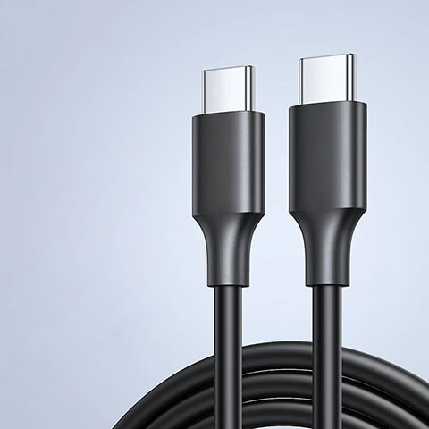 Kabel Type-C USB-C auf Type-C USB-C 60W H04 für Apple iPad Pro 12.9 (2021) Schwarz
