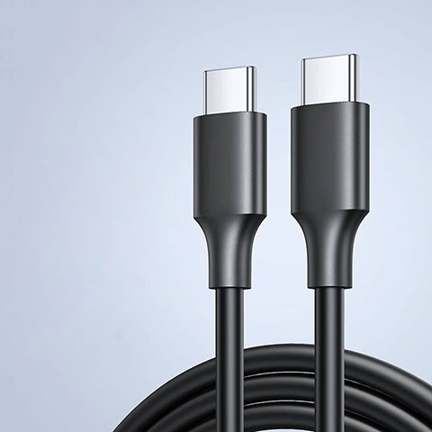 Kabel Type-C USB-C auf Type-C USB-C 60W H04 Schwarz