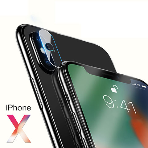 Kameraschutz Gehärtetes Glas Glasfolie F04 für Apple iPhone X Klar