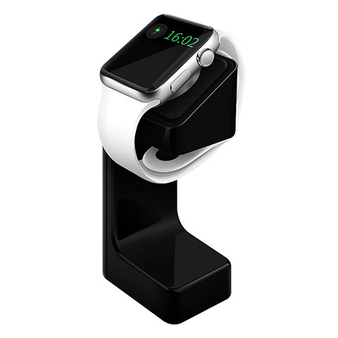 Ladegerät Dock Ladestation Ständer Halter Halterung C04 für Apple iWatch 4 44mm Schwarz