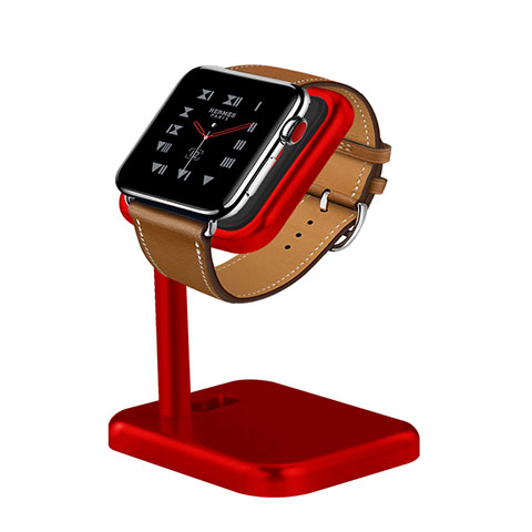 Ladegerät Dock Ladestation Ständer Halter Halterung für Apple iWatch 3 38mm Rot