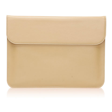 Leder Handy Tasche Sleeve Schutz Hülle für Huawei Matebook 13 (2020) Gold