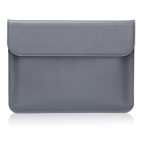 Leder Handy Tasche Sleeve Schutz Hülle für Huawei Matebook 13 (2020) Grau