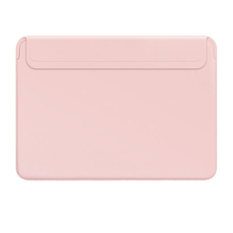 Leder Handy Tasche Sleeve Schutz Hülle L01 für Apple MacBook Pro 15 zoll Rosa