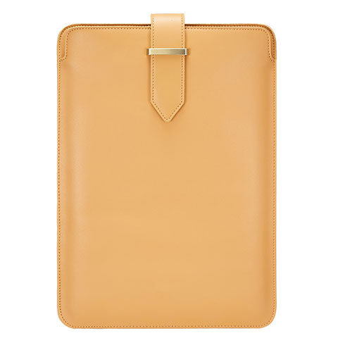 Leder Handy Tasche Sleeve Schutz Hülle L01 für Huawei Honor MagicBook 14 Gelb