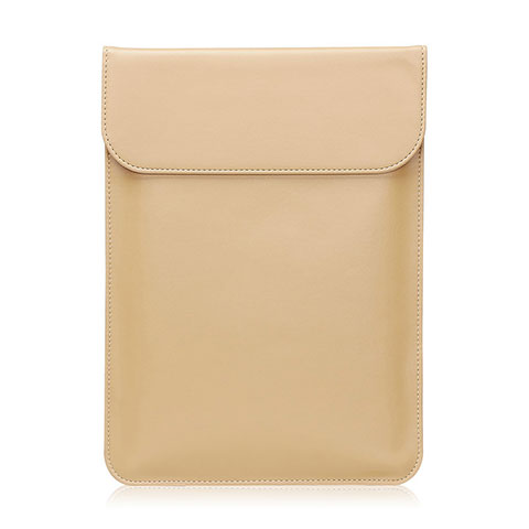 Leder Handy Tasche Sleeve Schutz Hülle L01 für Huawei Matebook 13 (2020) Gold