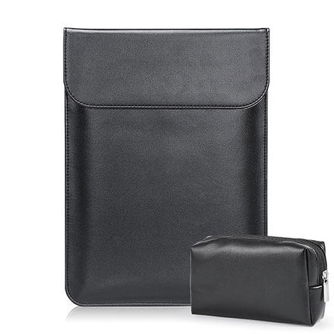 Leder Handy Tasche Sleeve Schutz Hülle L02 für Samsung Galaxy Book Flex 13.3 NP930QCG Schwarz