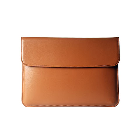 Leder Handy Tasche Sleeve Schutz Hülle L05 für Apple MacBook Air 13 zoll Orange