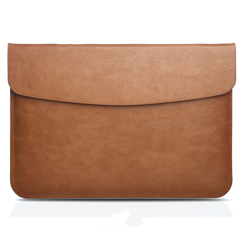 Leder Handy Tasche Sleeve Schutz Hülle L06 für Apple MacBook Air 11 zoll Braun