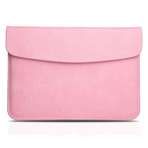 Leder Handy Tasche Sleeve Schutz Hülle L06 für Apple MacBook Air 13 zoll (2020) Rosa