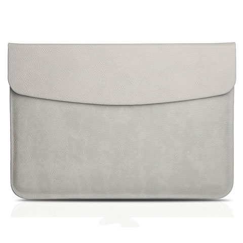 Leder Handy Tasche Sleeve Schutz Hülle L06 für Apple MacBook Pro 13 zoll Retina Grau