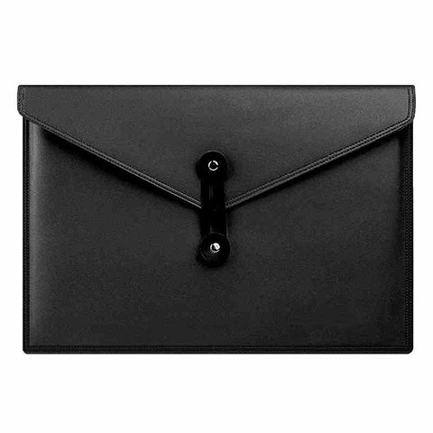 Leder Handy Tasche Sleeve Schutz Hülle L08 für Apple MacBook Pro 13 zoll Schwarz