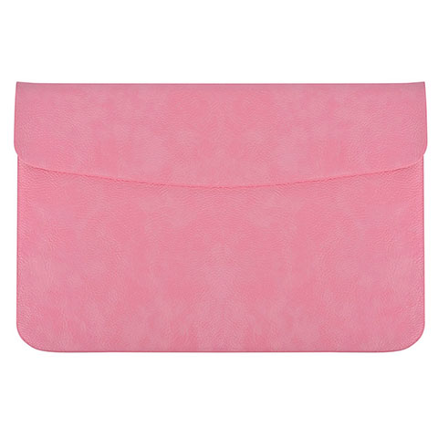 Leder Handy Tasche Sleeve Schutz Hülle L15 für Apple MacBook 12 zoll Rosa