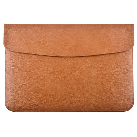 Leder Handy Tasche Sleeve Schutz Hülle L15 für Apple MacBook Pro 13 zoll (2020) Orange