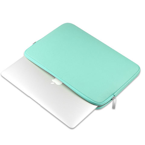 Leder Handy Tasche Sleeve Schutz Hülle L16 für Apple MacBook Air 13 zoll Grün