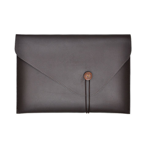 Leder Handy Tasche Sleeve Schutz Hülle L22 für Apple MacBook Pro 15 zoll Braun