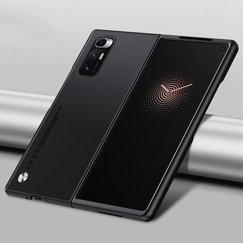 Luxus Leder Hülle Handyhülle und Kunststoff Schutzhülle Hartschalen Tasche S09 für Xiaomi Mix Fold 5G Schwarz