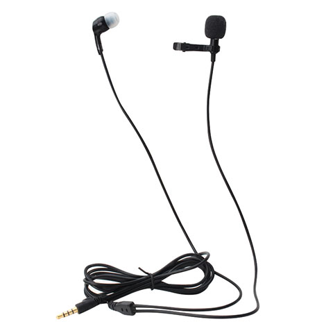 Mini-Stereo-Mikrofon Mic 3.5 mm Klinkenbuchse K05 Schwarz