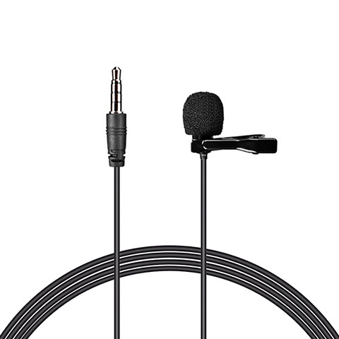 Mini-Stereo-Mikrofon Mic 3.5 mm Klinkenbuchse K08 Schwarz