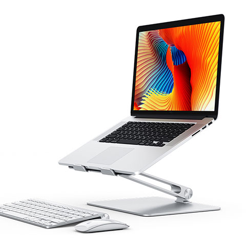NoteBook Halter Halterung Laptop Ständer Universal K07 für Apple MacBook Air 13.3 zoll (2018) Silber