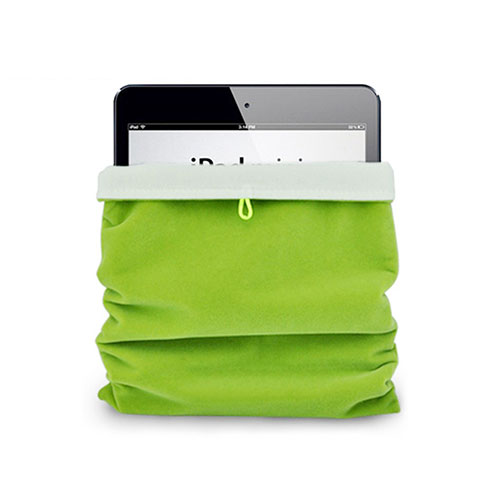Samt Handy Tasche Schutz Hülle für Samsung Galaxy Tab S3 9.7 SM-T825 T820 Grün