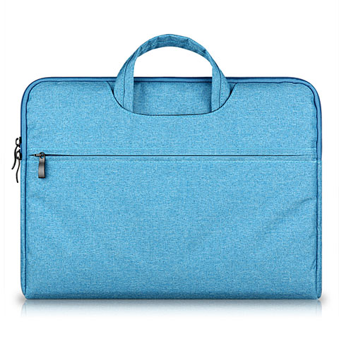 Samt Handy Tasche Schutz Hülle S03 für Samsung Galaxy Book Flex 13.3 NP930QCG Hellblau