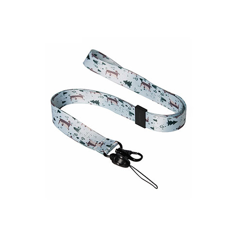 Schlüsselband Schlüsselbänder Umhängeband Lanyard K02 Grau