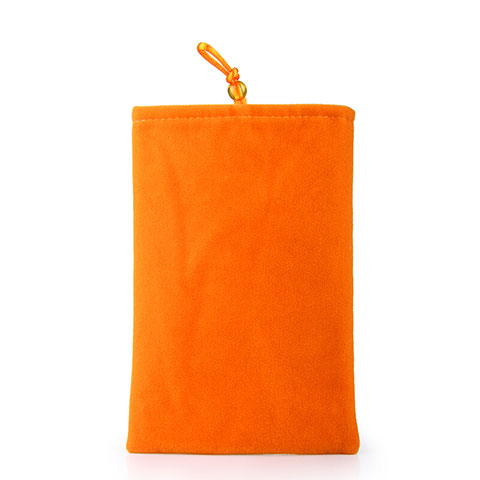 Schmuckbeutel Schwarz Samtbeutel Samtsäckchen Universal Orange