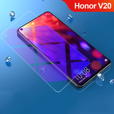 Schutzfolie Displayschutzfolie Panzerfolie Gehärtetes Glas Glasfolie Anti Blue Ray Skins zum Aufkleben Panzerglas B02 für Huawei Honor V20 Klar