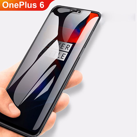 Schutzfolie Displayschutzfolie Panzerfolie Gehärtetes Glas Glasfolie Privacy Skins zum Aufkleben Panzerglas M01 für OnePlus 6 Klar